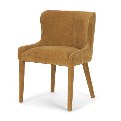 Nolan Slope Rust Chenille Dining Chair