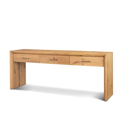 Belford 72" Light Brown Oak Wood Console Table