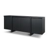 Rowan Black Oak Wood Closed 4 Door Sideboard 1 0100023 71207 A