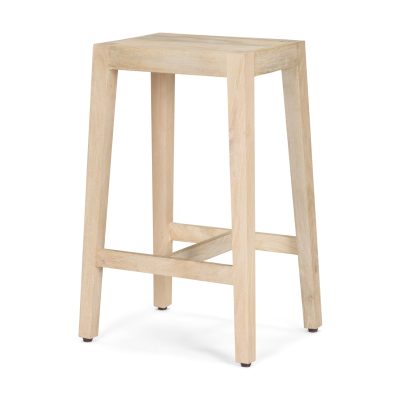 Colony Light Brown Solid Wood Counter Stool