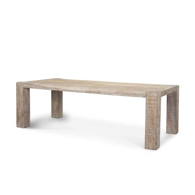 McArthur 94" Whitewash Reclaimed Wood Dining Table
