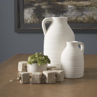 Alternative view of Mala Beige Paper Mache Cube Garland