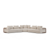 Warner Oatmeal 3 Piece Sofa Set w/Corner Piece