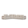 Warner Oatmeal 3 Piece Sofa Set w/Corner Piece