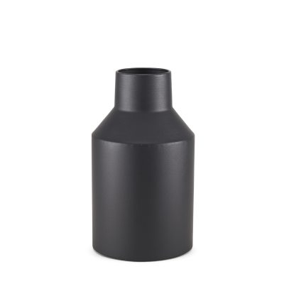 Tosca Small Matte Black Metal Vase