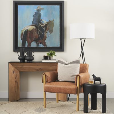 Alternative view of Tasya Large Matte Black w/ Handles Metal Vase