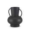 Tasya Small Matte Black Metal Vase 1 0090195 70943 A
