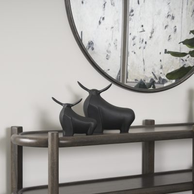 Alternative view of Radu Small Matte Black Metal Bull Decorative Object