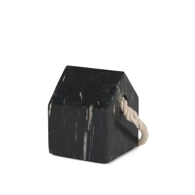 Raena Black Marble House Door Stopper