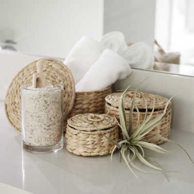 Alternative view of Kea Set of 3 Nesting Water Hyacinth Boxes with Lids