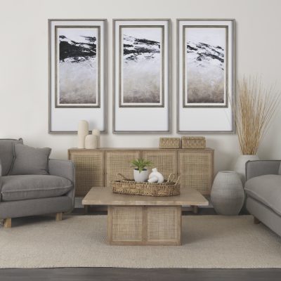 Alternative view of Grier 72" Light Brown Solid Wood W/ Cane Sideboard