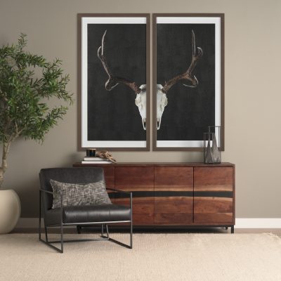 Alternative view of Hemlock 69L x 18W x 30H Brown Wood Sideboard