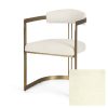 Hollyfield II Cream Fabric Seat W/ Gold Iron Frame Dining Chair 1 0101628 69451V A