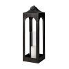 Ina Short Charcoal Metal Candle Holder Lantern 1 0036040 68989 A