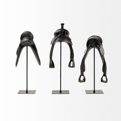 Alternative view of Colt III 8L x 9W Black Equestrian-Inspired English Horse Saddle