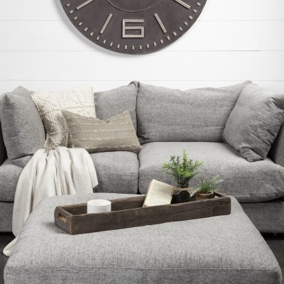 Alternative view of Vernon (Medium) 30L x 7W Brown Reclaimed Wood Tray