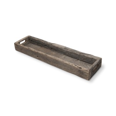 Vernon (Medium) 30L x 7W Brown Reclaimed Wood Tray