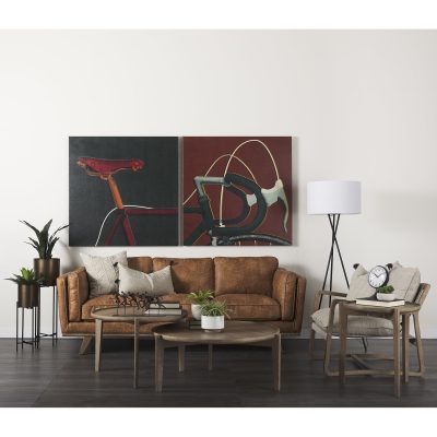 Alternative view of Weymouth Blue Metal Glass Dome Table Clock