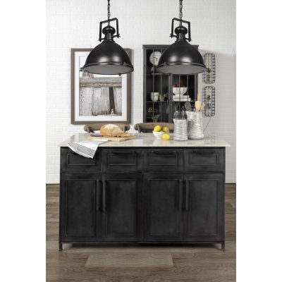 Alternative view of Bashaw III 17x20 Black Metal Conical Pendant Light