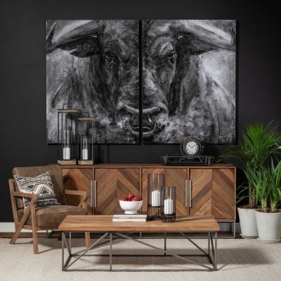 Alternative view of Gaston Gray Metal Circular Table Clock