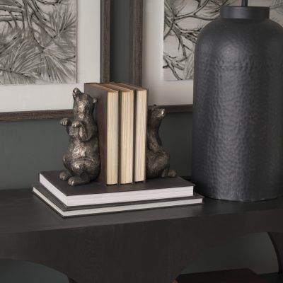 Alternative view of Sleuth (Set of 2) 9L x 8W Grizzly Bear Bookends