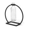 Monica II Tall Black Metal Glass Bottle Vase 1 0022509 67910 A