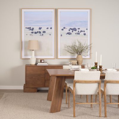 Alternative view of Jonan Brown Solid Mango Wood Rectangular Dining Table