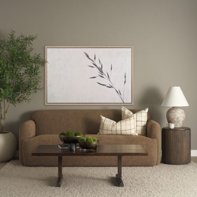 Alternative view of Jaela Beige and Black Striped Checkered Decorative Lumbar Pillow Cover