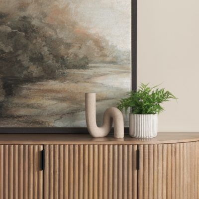 Alternative view of Kailyn Resin Textured Concrete Gray Decorative Object