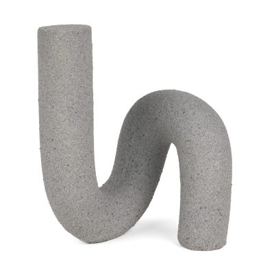 Kailyn Resin Textured Concrete Gray Decorative Object