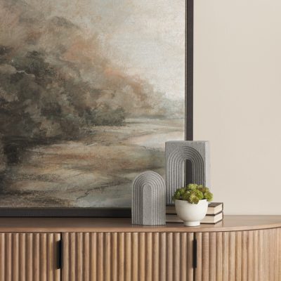 Alternative view of Kael Resin Textured Sandstone Decorative Object