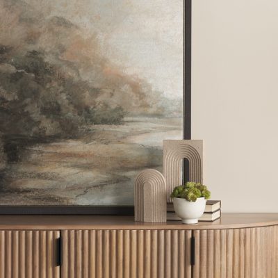 Alternative view of Kacia Resin Textured SandStone Decorative Object