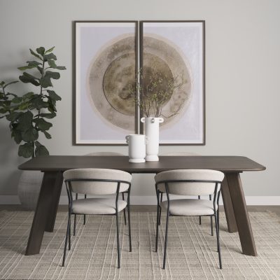 Alternative view of Welborn 72" Dark Brown Wood Rectangular Dining Table