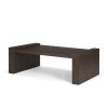 Wesson Dark Brown Wooden Rectangular Coffee Table 1 0093274 71039 A