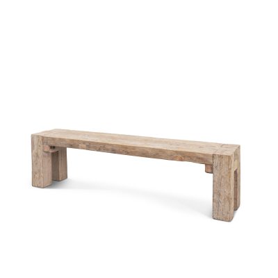 McArthur Whitewash Reclaimed Wood Bench