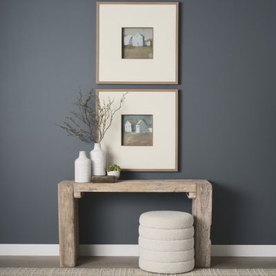 Alternative view of McArthur Whitewash Reclaimed Wood Console Table