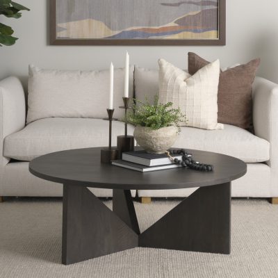 Alternative view of Tarro Brown Wood w/ Triangle Legs Coffee Table