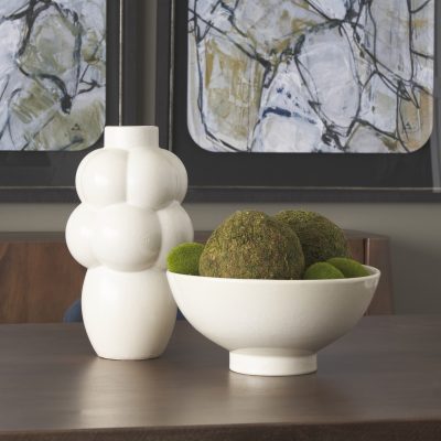 Alternative view of Ulvi Cream Glazed Bubble Ceramic Vase