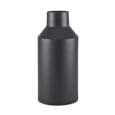 Tosca Tall Matte Black Metal Vase