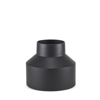 Tosca Medium Matte Black Metal Vase