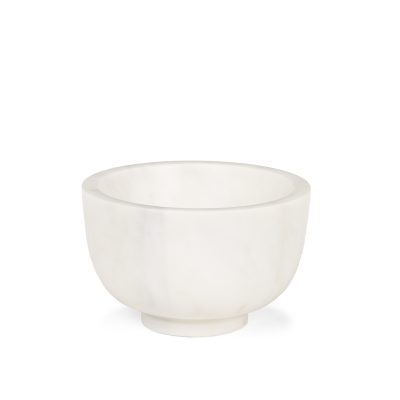 Katora Small Premium Solid White Marble Bowl