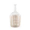 Troian Large Rattan Wrapped Glass Bottle