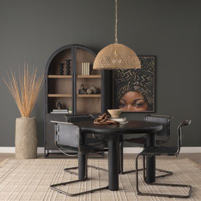 Alternative view of Thad 1-Light Natural Woven Rattan Dome Pendant