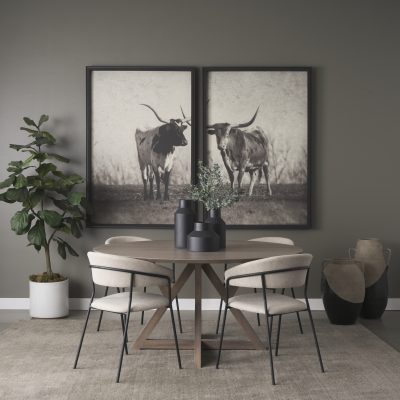 Alternative view of Jennings 60" Light Brown Wood Dining Table