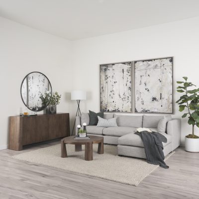 Alternative view of Tammar Brown Wood 4-Door Sideboard