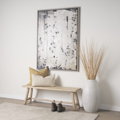 Alternative view of Sekou Light Brown Wooden Craftsman Bench