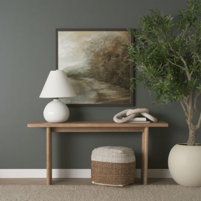 Alternative view of Samiya Jute w/ White Cotton Pouf