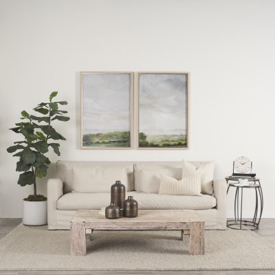 Alternative view of Raja Matte Black Metal w/ Wood Table Clock