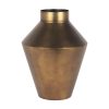 Perrin Large Brushed Gold Metal Decorative Vase 1 0087954 70666 A
