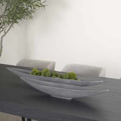 Alternative view of Piero Large Concrete Finished Metal Decorative Bowl